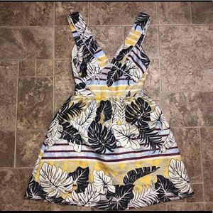 H&M Dress-Shiny Palm Print ✨ Gorgeous! Sz 2